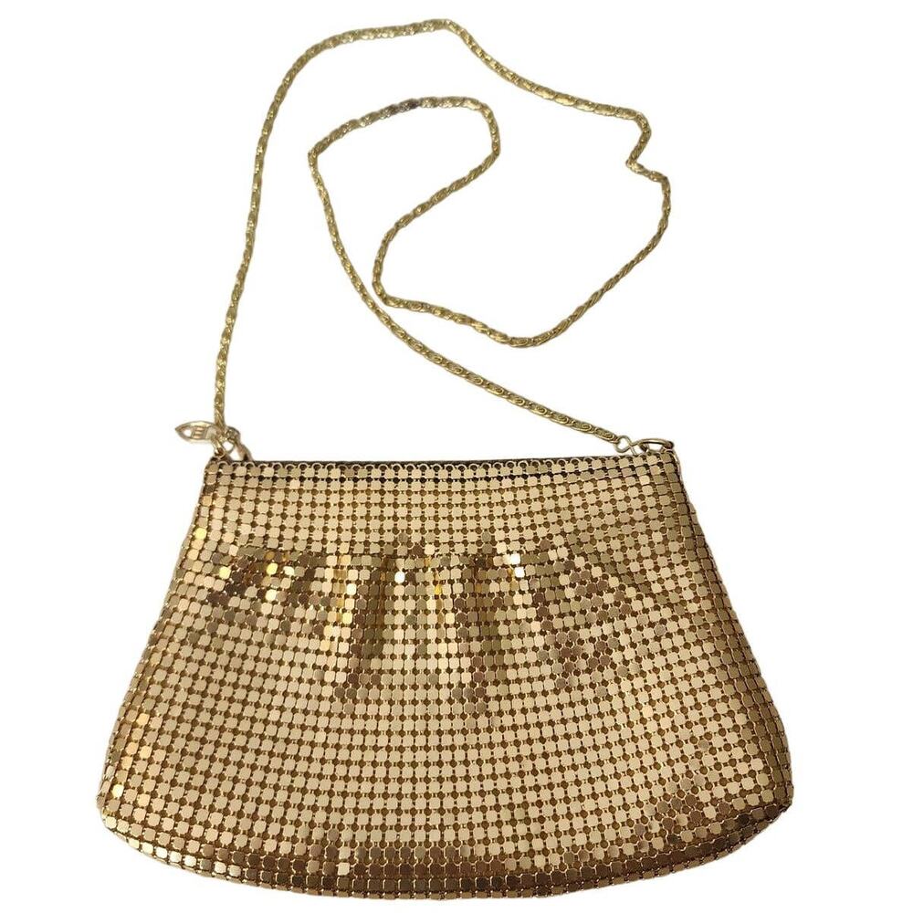 Gold Sequin Crossbody Evening Bag